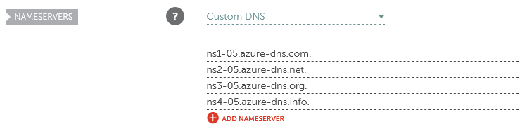 Custom DNS nameservers