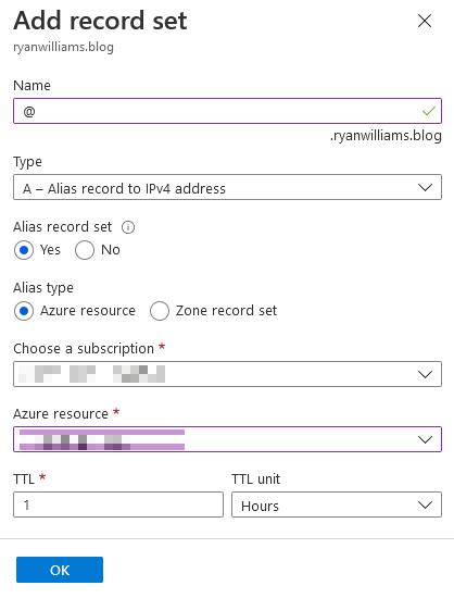 Custom domain name (root)